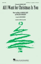 All I Want for Christmas Is You SATBB choral sheet music cover